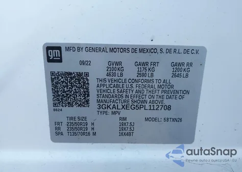 2023 GMC Terrain Awd Denali from USA, damaged, VIN 3GKALXEG5PL112708